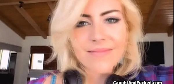  Blonde caught and fucked for insurance fraud